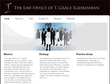 Tablet Screenshot of igidbashianlaw.com